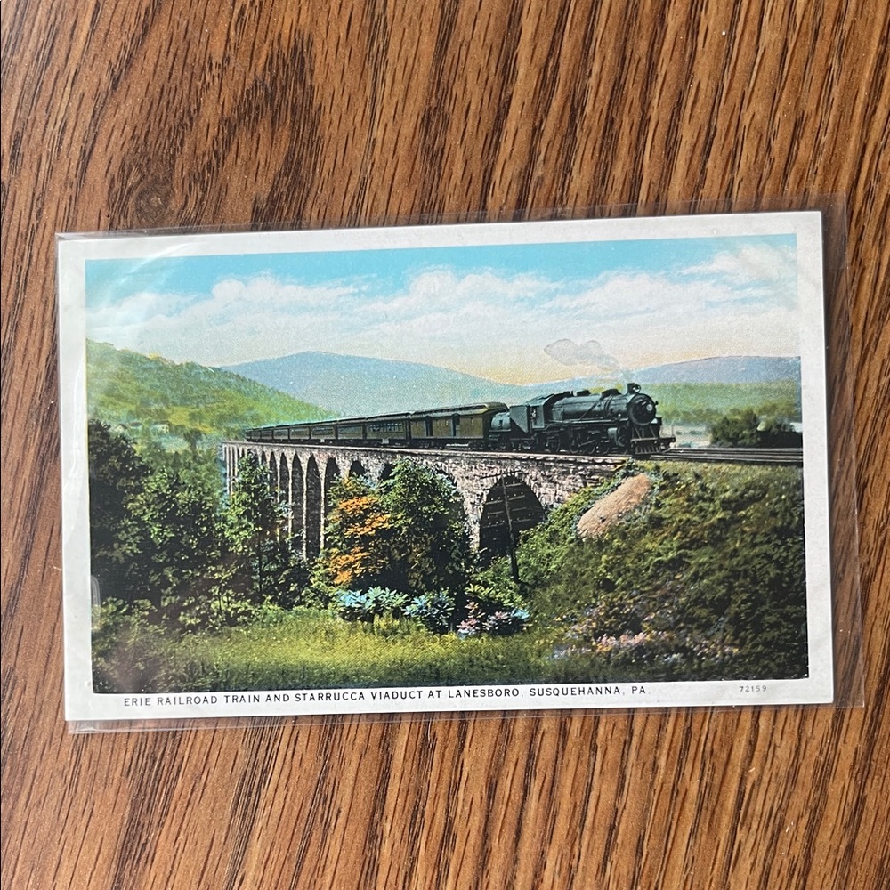Vintage Erie Railroad Postcard